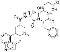 (5'α,10α)-9,10-Dihydro-12'-hydroxy-2'-Methyl-3',6',18-trioxo-5'-(phenylMethyl)-7',8'-secoergotaMan-8'-oic Acid Struktur