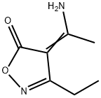 5(4H)-Isoxazolone,  4-(1-aminoethylidene)-3-ethyl-,916612-52-7,结构式