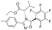 (S)-ETHYL 3-METHYL-2-((R)-5-(PERFLUOROPHENYL)-3-P-TOLYL-1,2,4-OXADIAZOL-4(5H)-YL)BUTANOATE 化学構造式