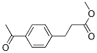 methyl 3-(4-acetylphenyl)propanoate 化学構造式