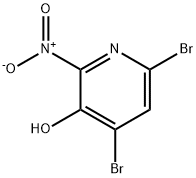 4,6-dibroMo-2-nitropyridin-3-ol Struktur