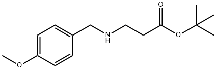 TERT-ブチル3-{[(4-メトキシフェニル)メチル]アミノ}プロパン酸 化学構造式
