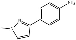 4-(1-メチル-1H-ピラゾール-3-イル)アニリン 化学構造式