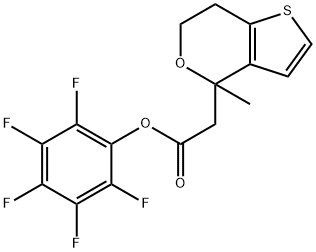 Pentafluorophenyl (4-methyl-6,7-dihydro-4H-thieno[3,2-c]pyran-4-yl)acetate price.