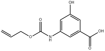 3-{[(allyloxy)carbonyl]amino}-5-hydroxybenzoic acid,916766-99-9,结构式