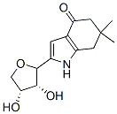 6,6-dimethyl-2-erythrofuranosyl-4,5,6,7-tetrahydroindol-4-one 化学構造式