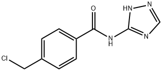 4-(氯甲基)-N-1H-1,2,4-三唑-5-基苯甲酰胺 结构式