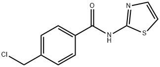 4-(氯甲基)-N-2-噻唑基苯甲酰胺, 916791-23-6, 结构式