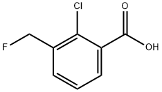2-CHLORO-3-FLUOROMETHYLBENZOIC ACID Structure
