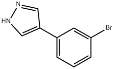 4-(3-ブロモフェニル)ピラゾール 化学構造式