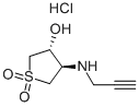 trans-1,1-Dioxo-4-prop-2-ynylamino-tetrahydrothiophen-3-ol hydrochloride Structure