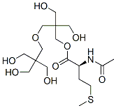 l-Methionine, N-acetyl-, ester with 2,2'-[oxybis(methylene)]bis[2-(hydroxymethyl)-1,3-propanediol] Struktur