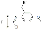 N-[2-(BROMOMETHYL)-4-METHOXYPHENYL]-2,2,2-TRIFLUOROACETIMIDOYL CHLORIDE Structure