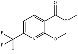 Methyl 2-methoxy-6-(trifluoromethyl)nicotinate Struktur