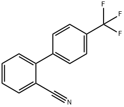 2-[4-(三氟甲基)苯基]苯甲腈 结构式