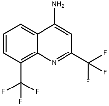 4-AMINO-2,8-BIS(TRIFLUOROMETHYL)-QUINOLINE 化学構造式