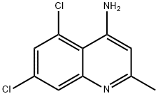 4-AMINO-5,7-DICHLORO-2-METHYLQUINOLINE Struktur