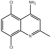 4-氨基-5,8-二氯-2-甲基喹啉, 917562-04-0, 结构式