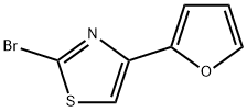 4-(2-呋喃基)-2-溴噻唑, 917566-86-0, 结构式