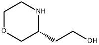 (R)-3-Hydroxyethylmorpholine 化学構造式