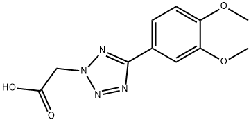 5-(3,4-DIMETHOXYPHENYL)-2H-TETRAZOL-2-YL]ACETIC ACID,91759-61-4,结构式