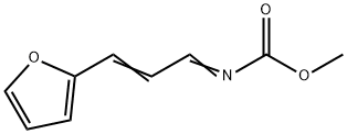 Carbamic  acid,  N-[3-(2-furanyl)-2-propen-1-ylidene]-,  methyl  ester 化学構造式