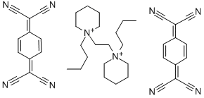 (TCNQ)2 PYRIDINOETHYLENE(DI-N,N'-BUTYL) 化学構造式