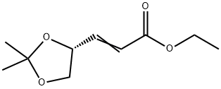 3-[(4R)-2,2-DiMethyl-1,3-dioxolan-4-yl]-2-propenoic Acid Ethyl Ester Struktur