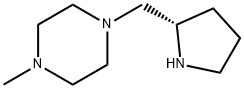 1-[(ピロリジン-2α-イル)メチル]-4-メチルピペラジン 化学構造式
