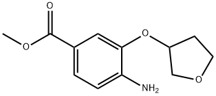 Methyl 4-amino-3-(oxolan-3-yloxy)benzoate Structure