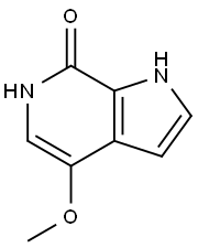 7-ヒドロキシ-4-メトキシ-6-アザインドール 化学構造式