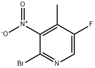 2-溴-5-氟-4-甲基-3-硝基吡啶, 917918-84-4, 结构式