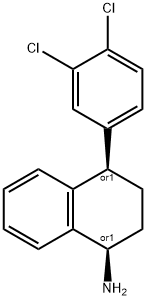 Cis-(+/-)-4-(3,4-Dichlorophenyl)-1,2,3,4-Tetrahydro-1-Naphthalenamine Structure