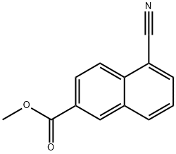 5-氰基-2-萘甲酸甲酯, 91804-23-8, 结构式