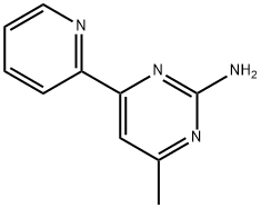 4-METHYL-6-PYRIDIN-2-YLPYRIMIDIN-2-AMINE 化学構造式