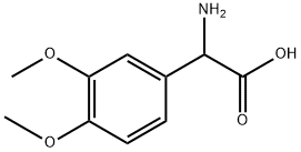 2-氨基-2-(3,4-二甲氧基苯基)乙酸, 91819-11-3, 结构式