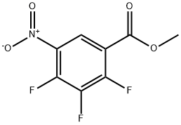 2,3,4-トリフルオロ-5-ニトロ安息香酸メチル 化学構造式