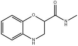 N-METHYL-3,4-DIHYDRO-2H-1,4-BENZOXAZINE-2-CARBOXAMIDE 结构式