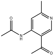 N-(5-ACETYL-2-METHYLPYRIDIN-4-YL)ACETAMIDE, 91842-97-6, 结构式