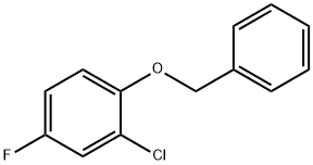1-BENZYLOXY-2-CHLORO-4-FLUOROBENZENE 化学構造式