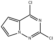 2,4-ジクロロピロロ[1,2-F][1,2,4]トリアジン 化学構造式