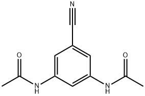 Acetamide,  N,N-(5-cyano-1,3-phenylene)bis-,918810-59-0,结构式