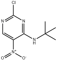tert-butyl-(2-chloro-5-nitro-pyrimidin-4-yl)-amine Structure
