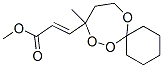 2-Propenoic  acid,  3-(9-methyl-7,8,12-trioxaspiro[5.6]dodec-9-yl)-,  methyl  ester,  (2E)- Structure