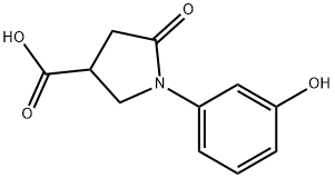 1-(3-羟基苯)-5-氧代吡咯烷-3-羧酸,91891-24-6,结构式