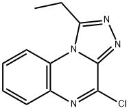 4-氯-1-乙基-[1,2,4]三唑并[4,3-A]喹喔啉 结构式