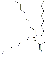 (acetoxy)trioctylstannane Struktur