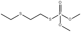 チオりん酸S-(2-エチルチオエチル)O,O-ジメチル 化学構造式