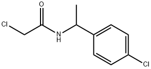 2-氯-N-[1-(4-氯苯基)乙基]乙酰胺,91900-33-3,结构式