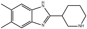 5,6-DIMETHYL-2-PIPERIDIN-3-YL-1H-BENZIMIDAZOLE 结构式